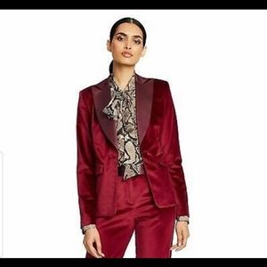 Altuzarra Velvet Blazer Deep Red NWT